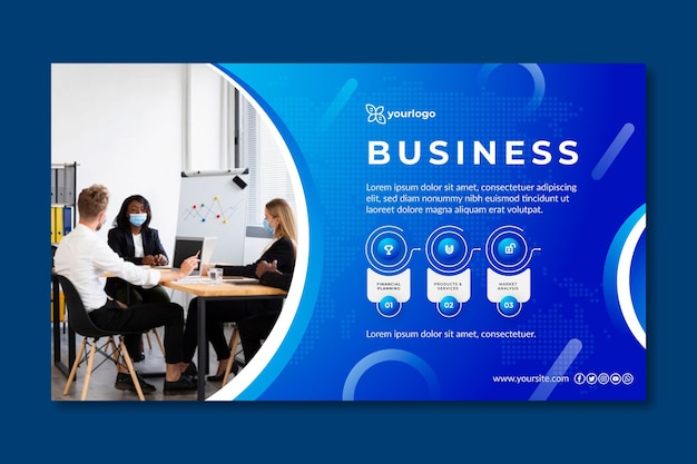 Vector general business banner template