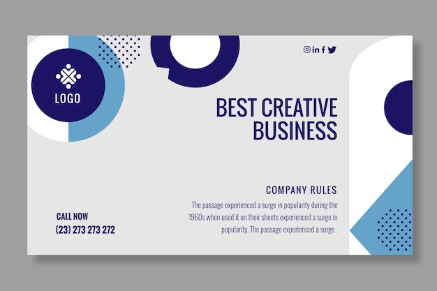 Vector general business banner