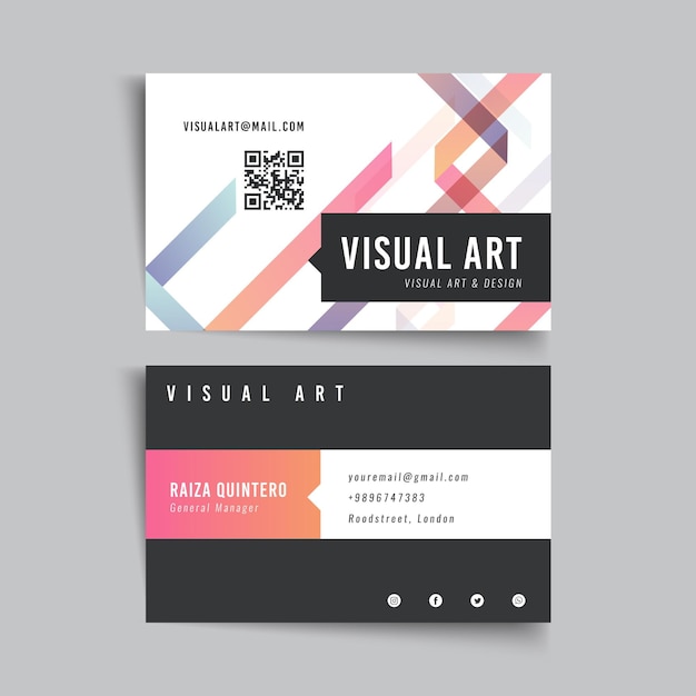 Vector general business business card