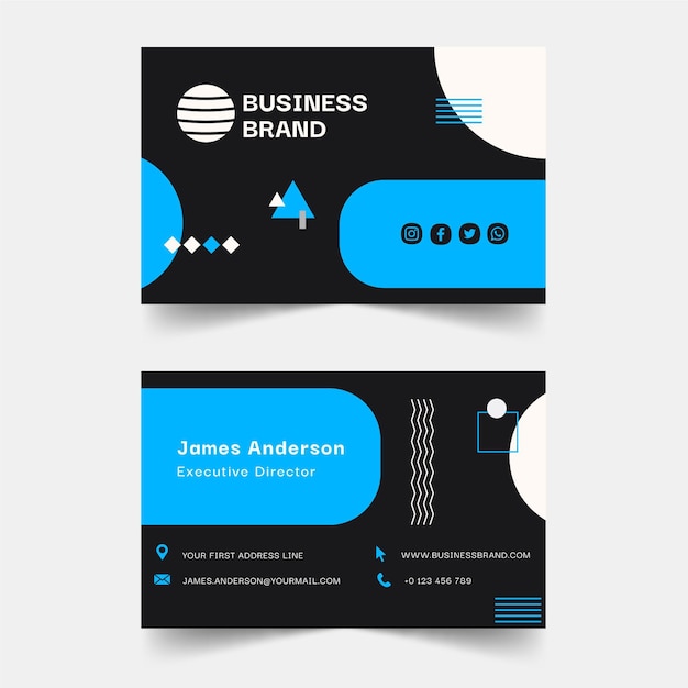 Vector general business business card