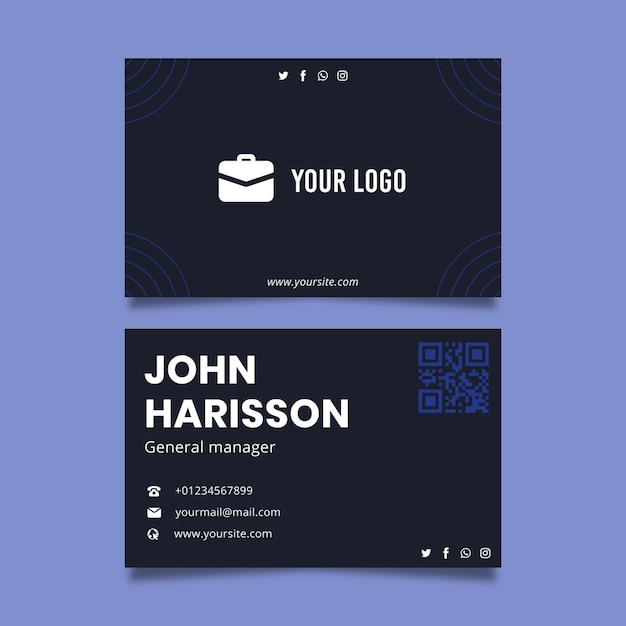 general business card template