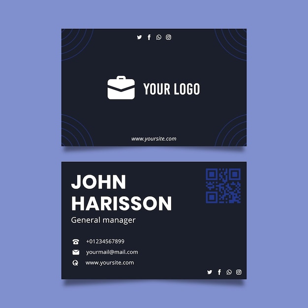 General business card template