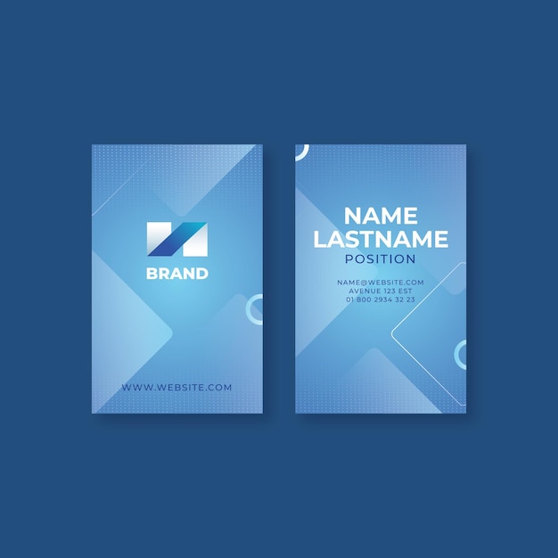 Vector general business double-sided business card