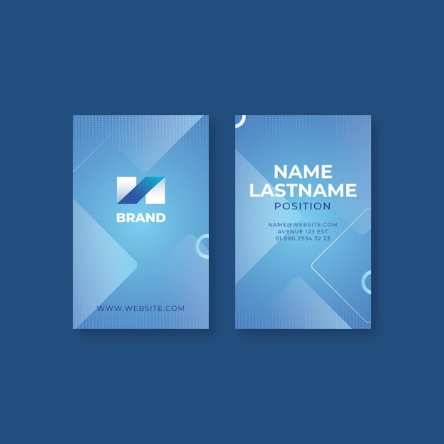 General business double-sided business card