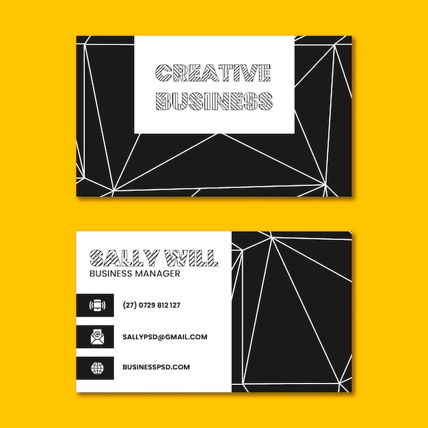 Vector general business double-sided business card