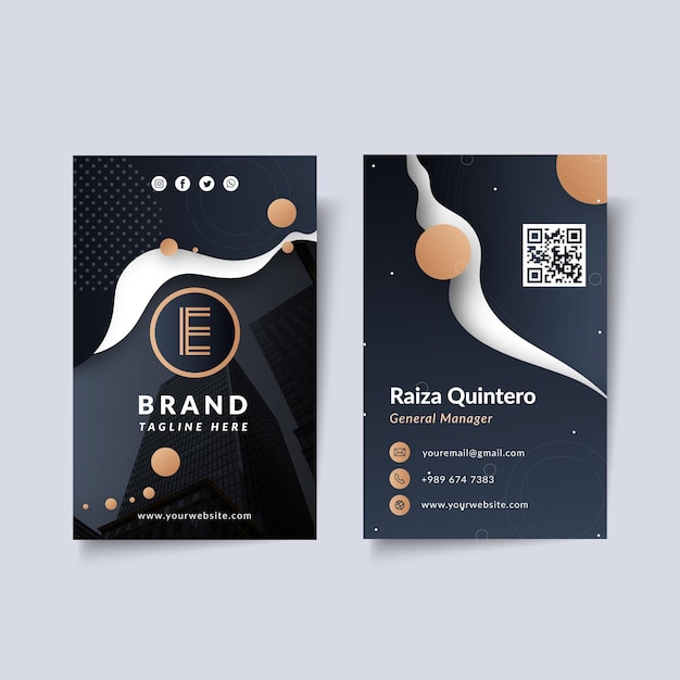 General business double-sided business card