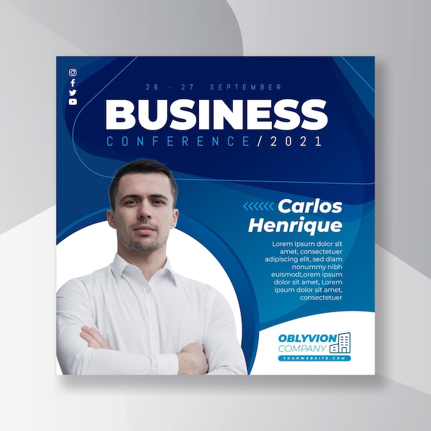 General business flyer square