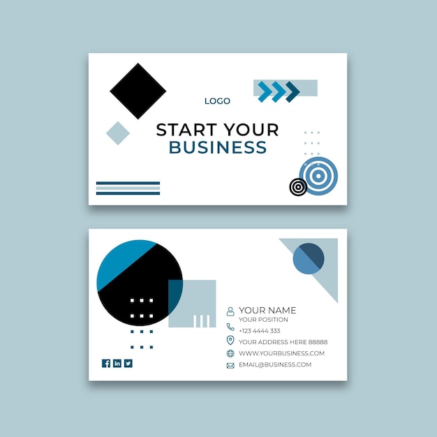 General business horizontal business card