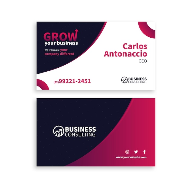 General business horizontal business card