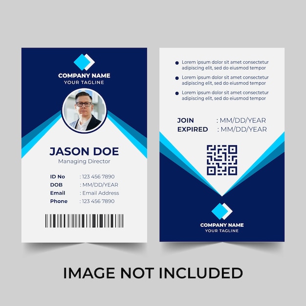 General business id card template design