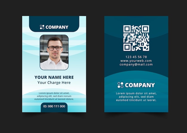 General business identity card template