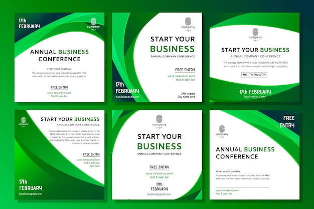 Vector general business instagram post template