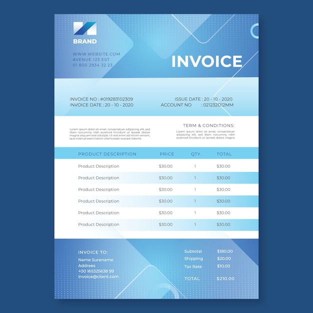 General business invoice