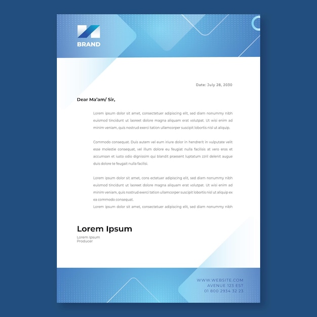 General business letterhead