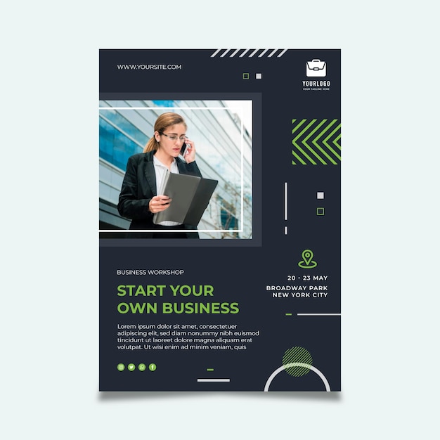 General business poster template