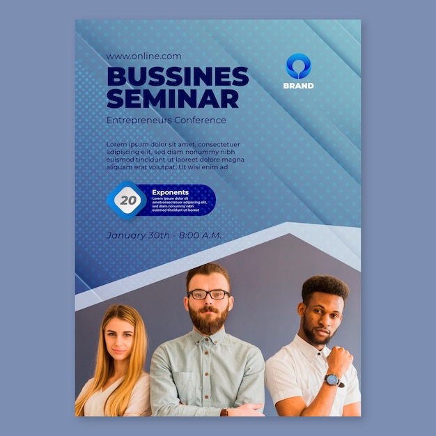 General business seminar flyer template