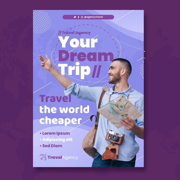 general business vertical flyer template