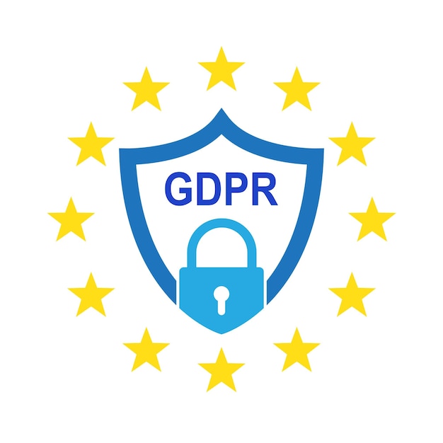 Vettore regolamento generale sulla protezione dei dati gdpr illustrazione vettoriale