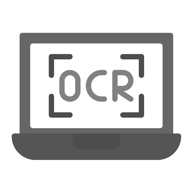 一般的なOcrアイコンベクトル画像 印刷に使用できます
