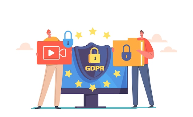 General privacy regulation for protection of personal data gdpr and privacy politics concept personality verification