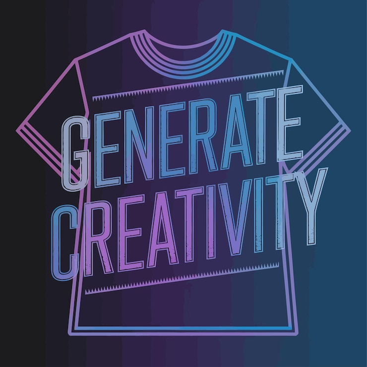वेक्टर generate creativity t-shirt design