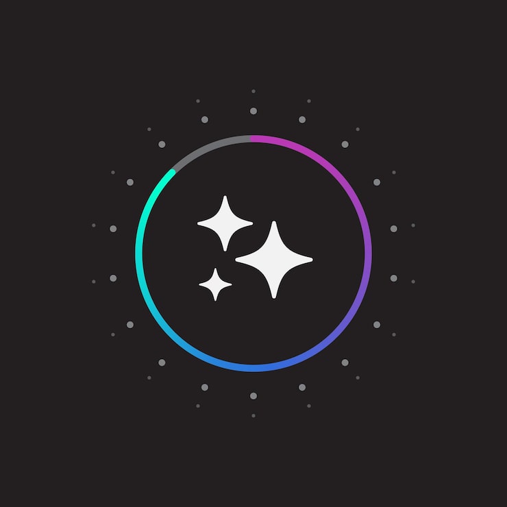 Vector generate please wait progress bar generative ai user interface ai enters by command prompt to generate ideas icon element for website mobile app vector illustration