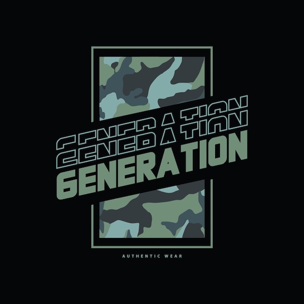 Generation t-shirt and apparel design