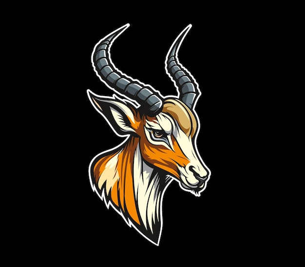 Generative ai gazelle animal mascot Ai generated antelope character embodies grace and speed With sleek features it symbolizes agility and vitality dynamic spirit and swift achievements of team
