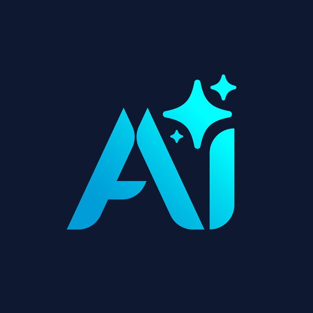 Generative AI user interface AI star icon Tools for generate from the text Computer help assistant Large data processing concept Icon element design for app and web Vector illustration