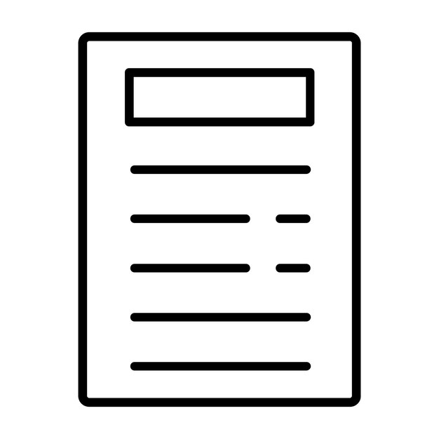 Generic Detailed Outline Letter Icon