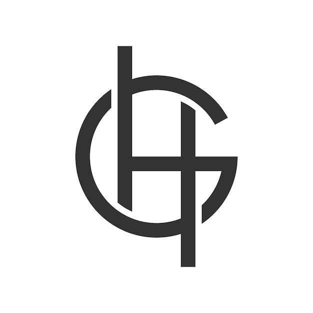 Vector generiek logo van gh