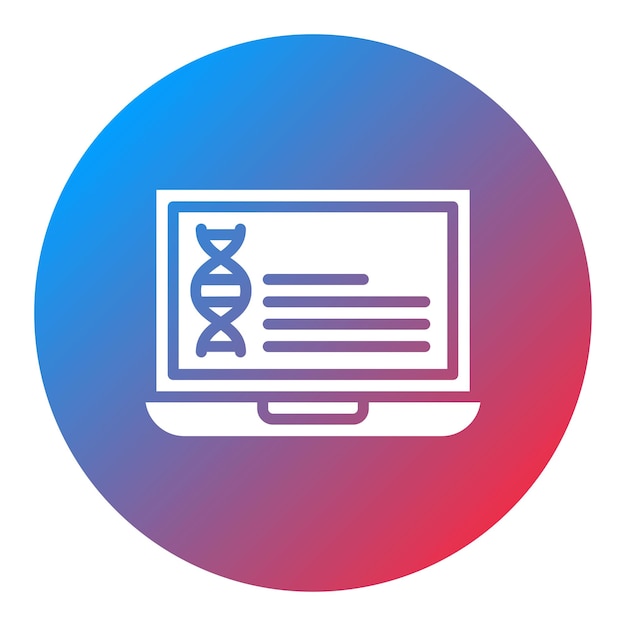 Immagine vettoriale dell'icona dei dati genetici può essere utilizzata per la conformità e la regolamentazione