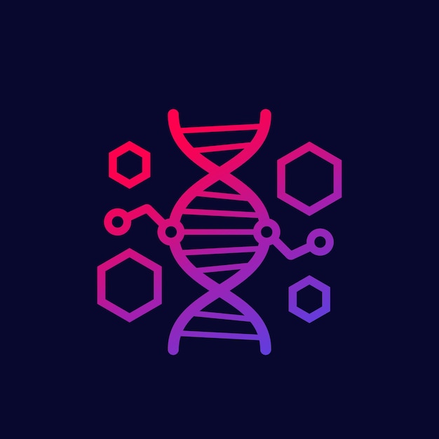ベクトル 遺伝子工学と dna 変更のベクトルのアイコン