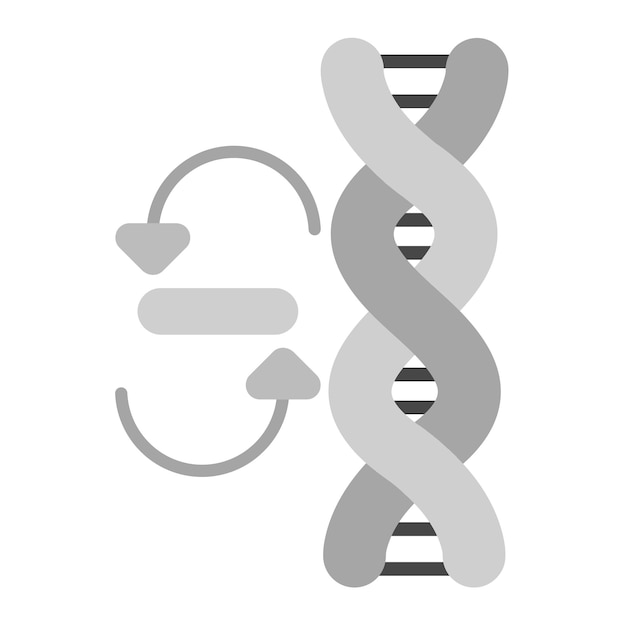 Vettore immagine vettoriale dell'icona di modifica genetica può essere utilizzata per la bioingegneria