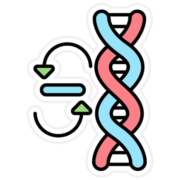 Genetic Modification icon vector image Can be used for Bioengineering