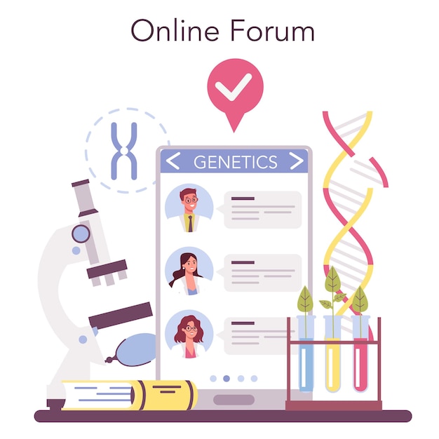 Piattaforma o servizio online di genetista