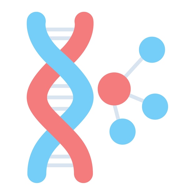 Vector genetics flat illustration