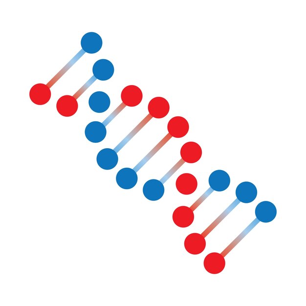 Genetisch DNA-icon vector illustratie ontwerp sjabloon