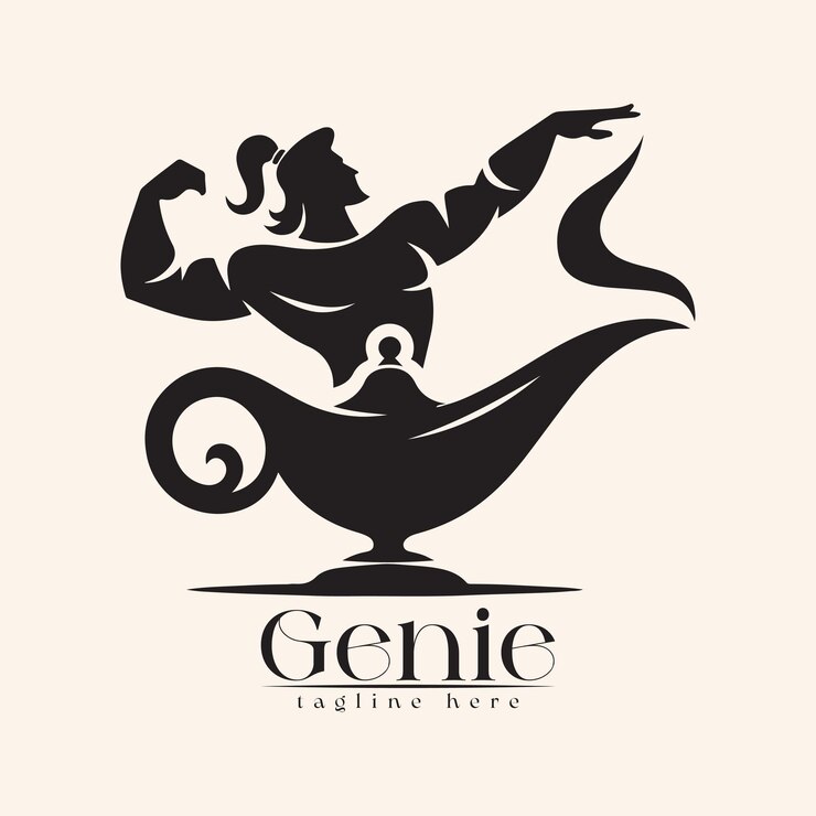 Vector genie logo template