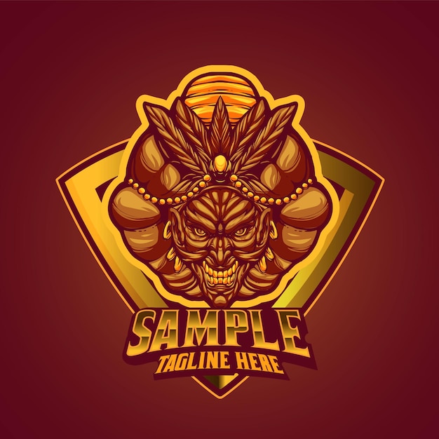 Genie sjabloon mascotte logo vector