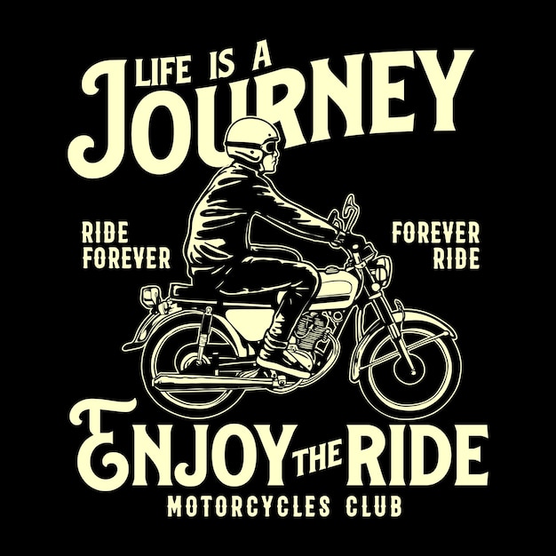 Geniet van de grafische ride t-shirt