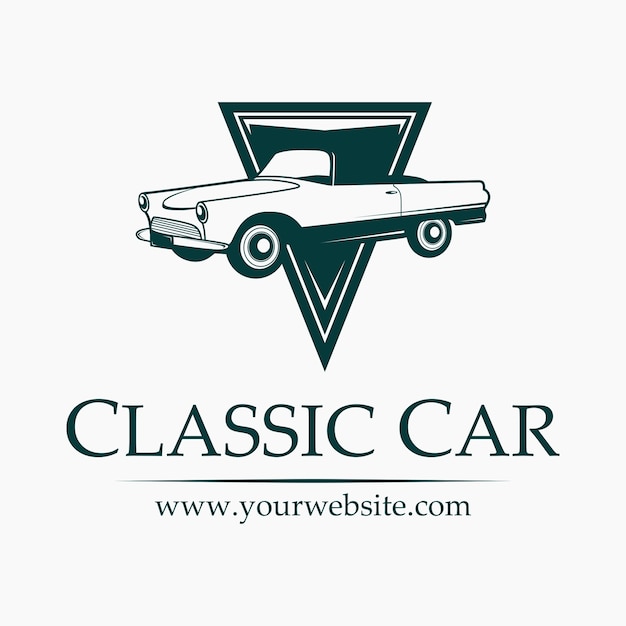 Geniet van het classic car-logo