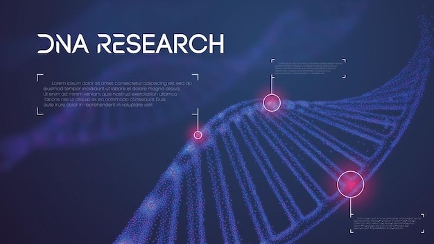 Иллюстрация вектора генома ДНК Структура ДНК EPS 10 Концепция секвенирования генома ГМО и генома