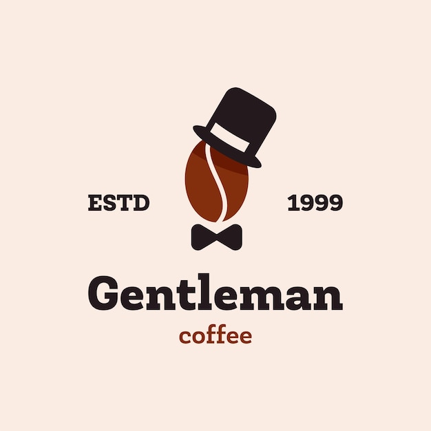 Caffè da gentiluomo Vettore Premium