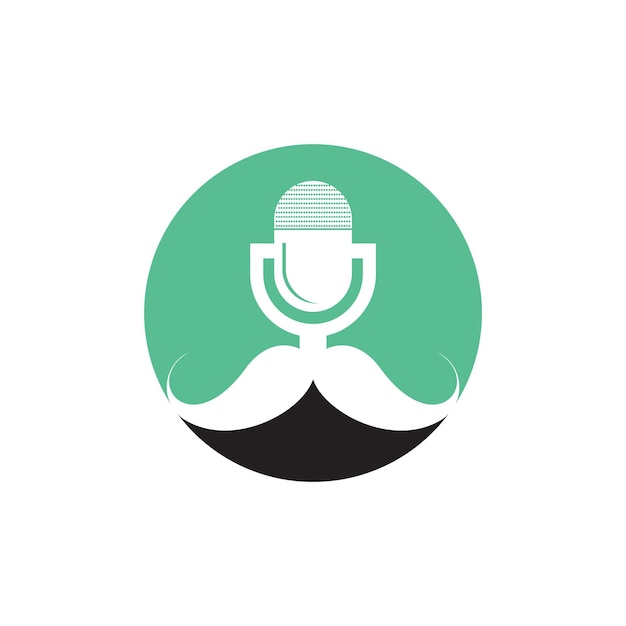 Gentleman podcast logo ontwerp sjabloon