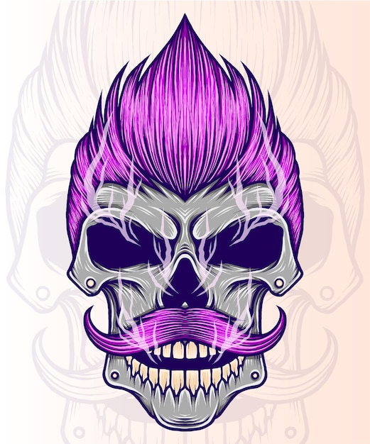 Gentleman skull vector