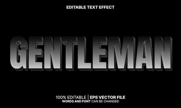 Gentleman teksteffect