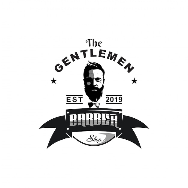 gentlemen logo design illustration 