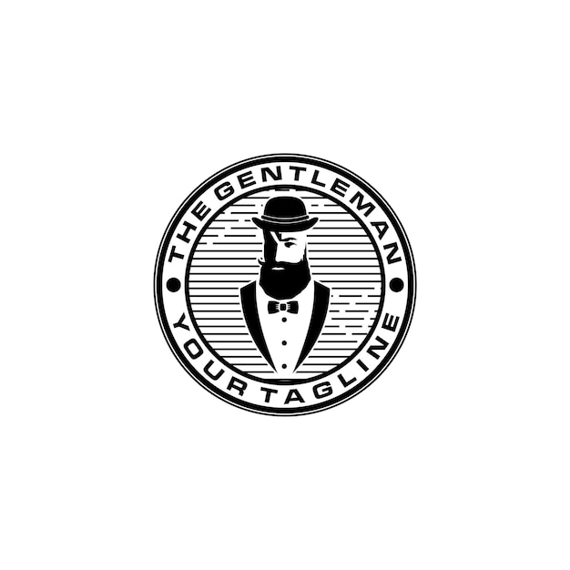 Vector the gentlemen vector logo design