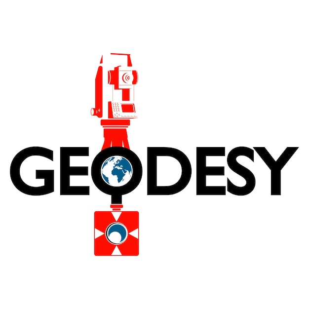Geodetisch pridor-gereedschapssymbool voor geodesie en constructie